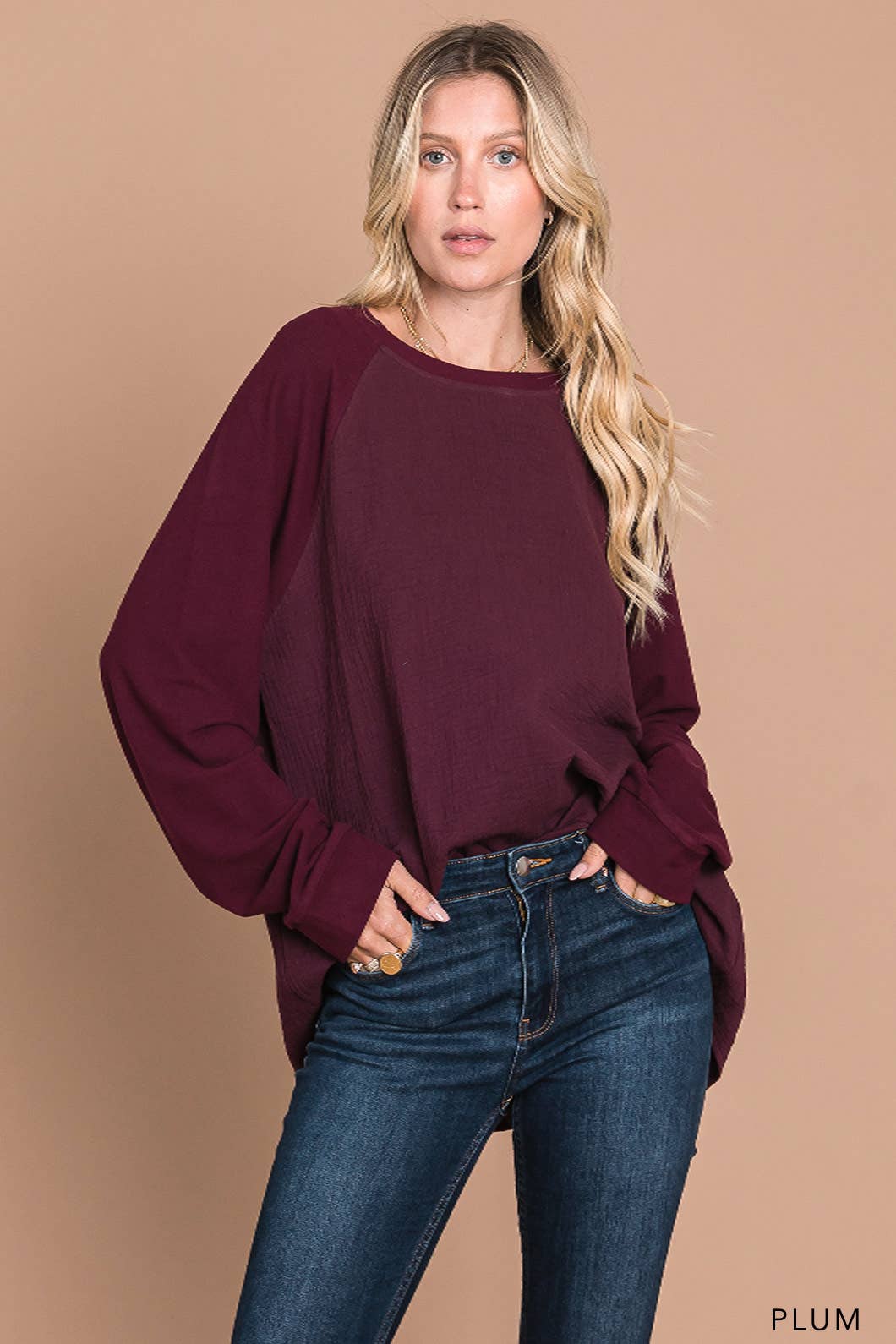 Black dolman basic top