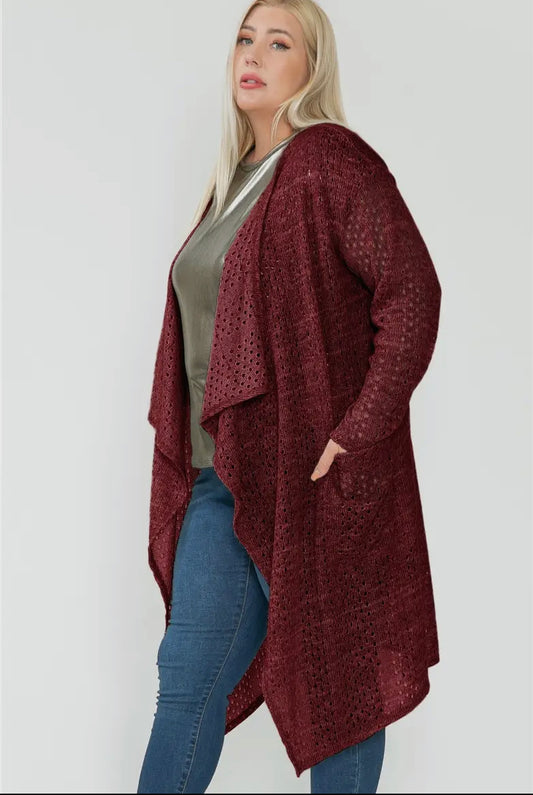 Curvy Winter Warm Cardigan