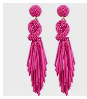 Beaded Knot Earring