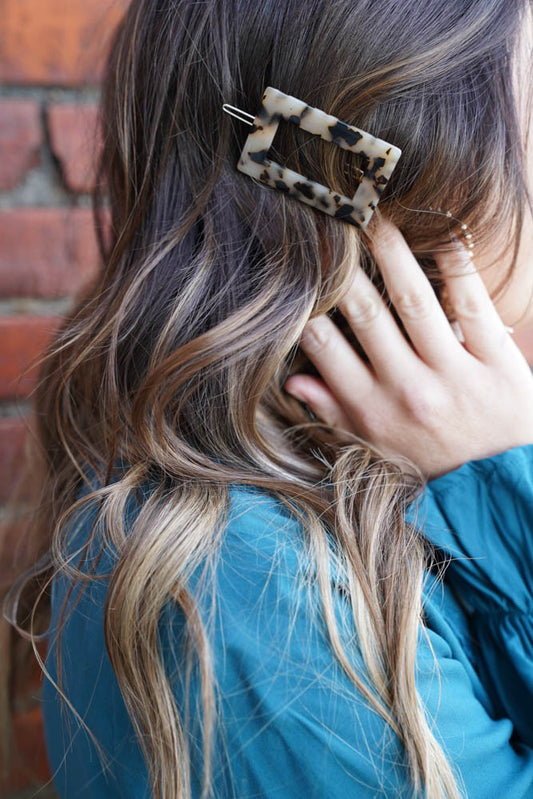 Rectangle Hair Barrette