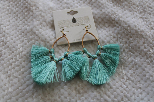 Triple Fringe Earring