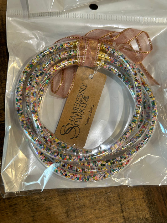 Sequin tube bangles