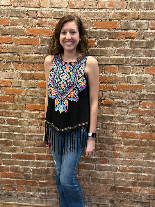 Aztec Fringe Tank